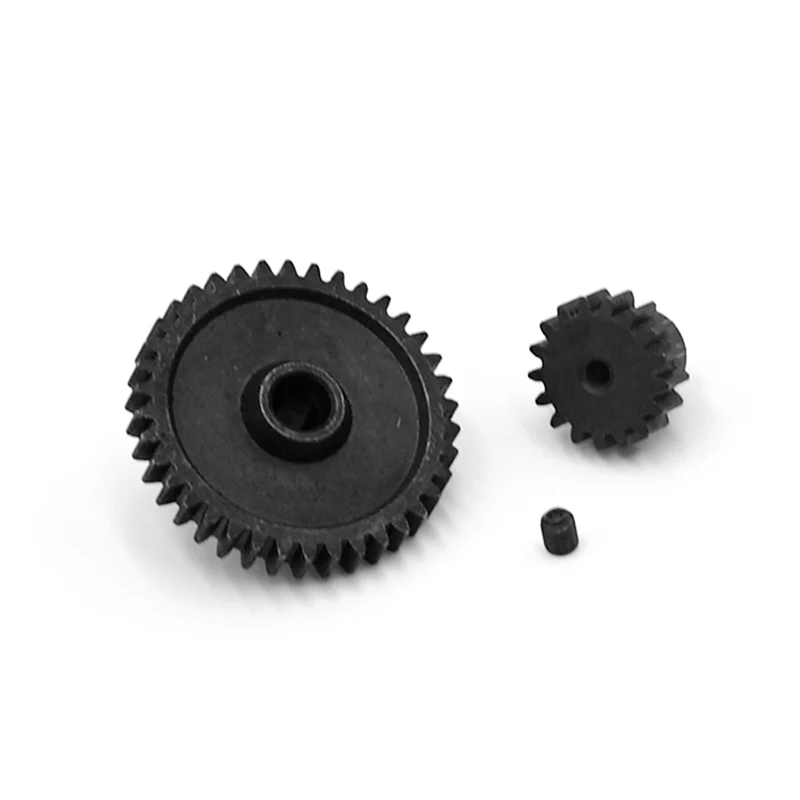 Сталь Металл diff основная Шестерня 38T &amp мотор шестерни 17T для RC 1/18 WLtoys A949 A959 A969 A979