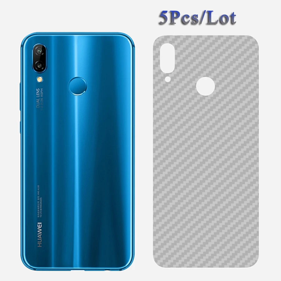 WZH 5 шт 3D наклейка из углеродного волокна защитная пленка для экрана Huawei P20 Pro Lite Honor