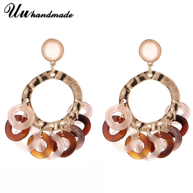 Женские акриловые серьги подвески с длинными кисточками|earrings acrylic|acrylic earringsbrinco