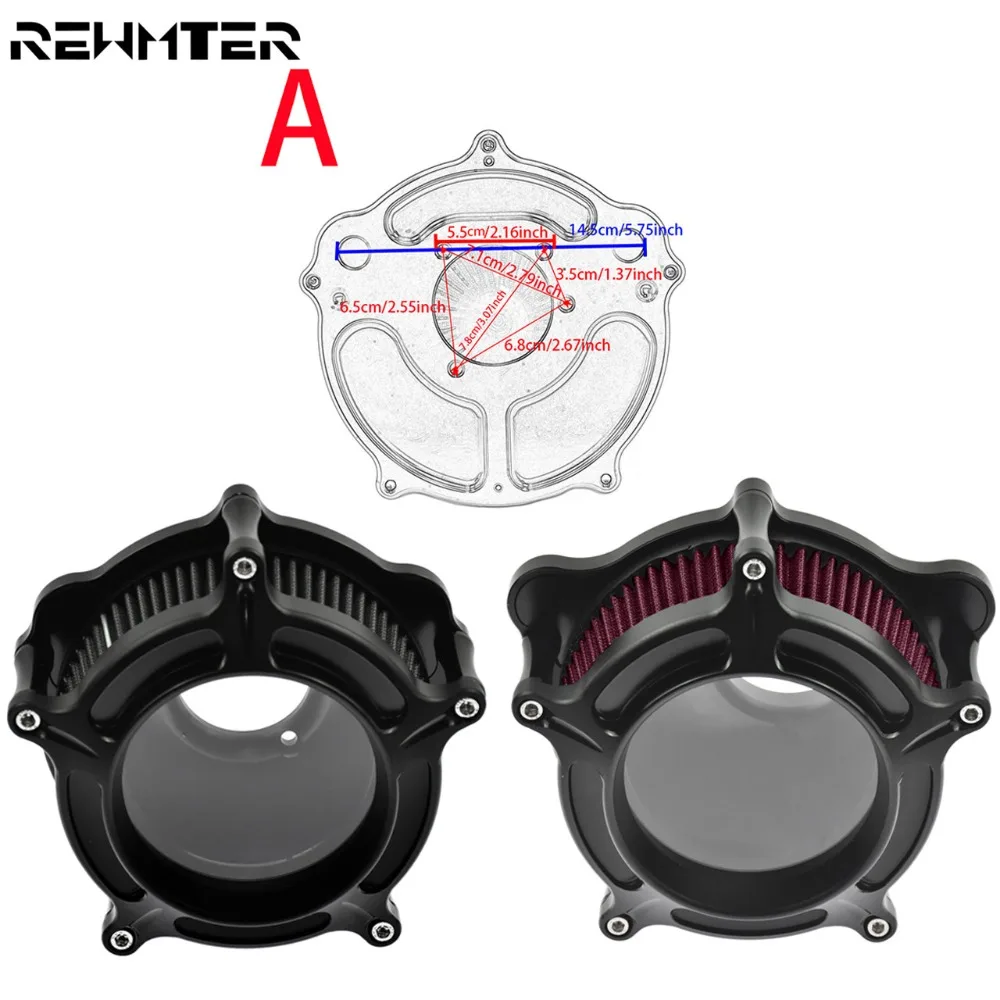 

Motorcycle Black Red Air Cleaner Intake Filter Billet CNC Aluminum For Harley Sportster 883 1200 XL 1991-2018 2019