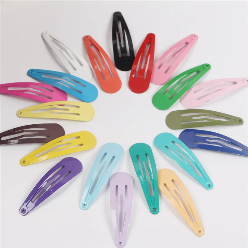 20pcs 5CM Kids Baby BB Toddler Hair Clips Mixture Color Barrette Children Hairpin Candy Color Girls Hair Accessories