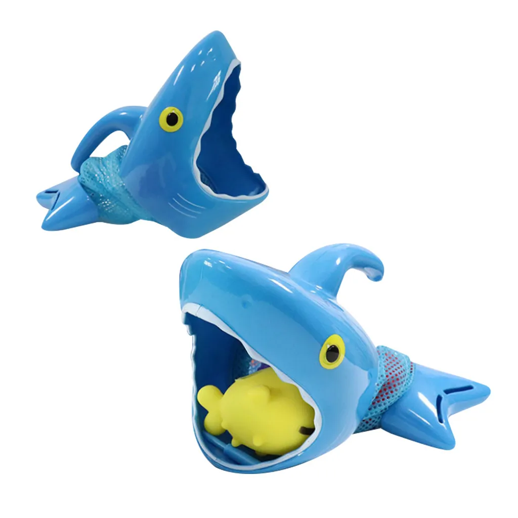 Baby Bath Toys Set Cute Soft Rubber Cartoon Shark Float Spray Water Squeeze Sound Squeaky Bathroom Play Figure Toy | Игрушки и хобби