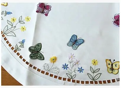 Обеденный стол ткань с бабочкой Круглый квадратный модная скатерть