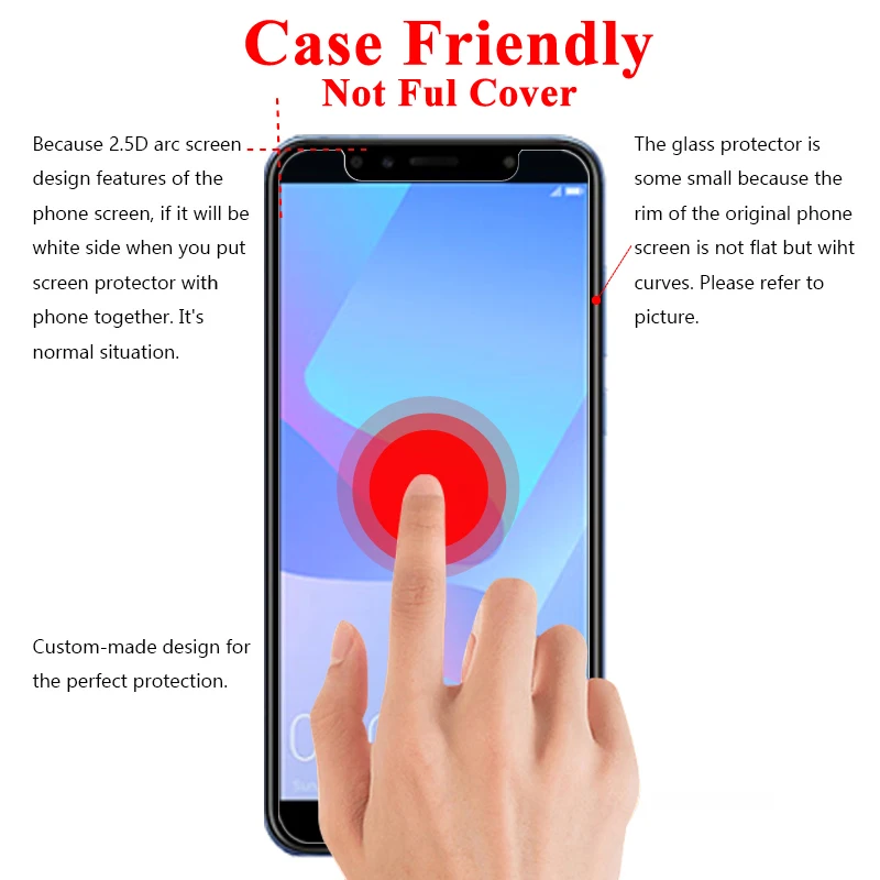 Закаленное стекло для Huawei Y6 Prime 2018 Y7 Защитная пленка экрана Y5 защитный чехол Huawey 6y