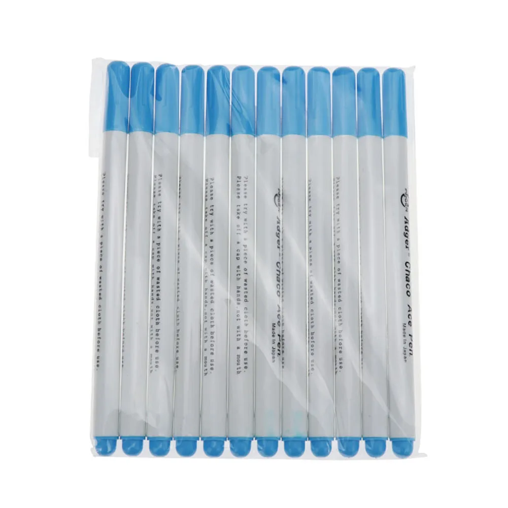 Blue 6 шт. Швейные аксессуары пэчворк DIY рукоделие воды стирающиеся Ручки Маркеры для ткани растворимый крестиком меловой инструмент карандаш - Цвет: Blue