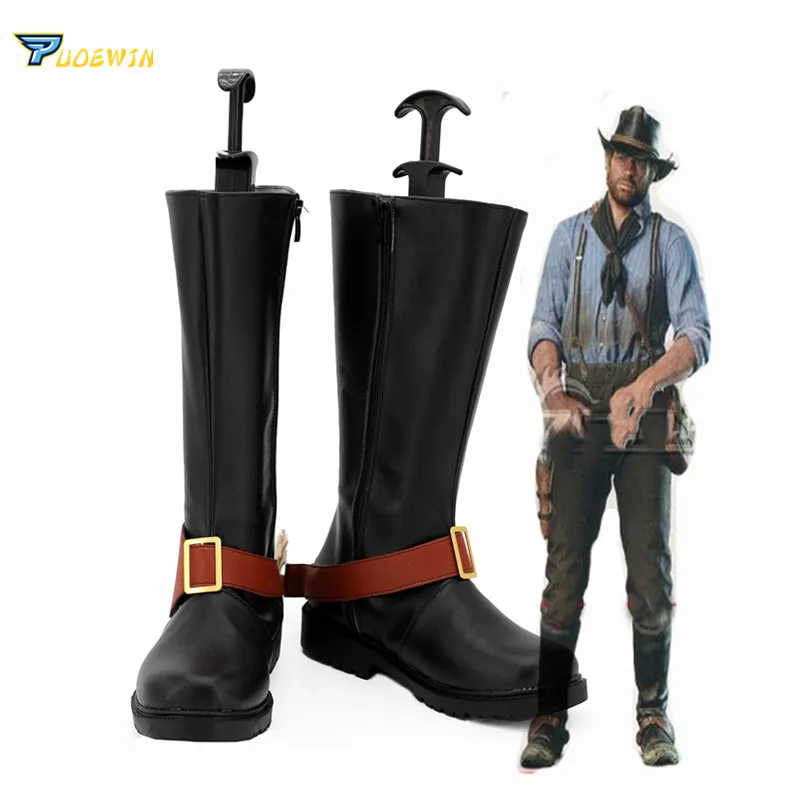 

Red Dead Redemption Arthur Morgan Shoes Cosplay Boots Custom Made Any Size
