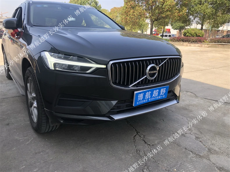 Для VOLVO XC60 ABS передний+ задний бампер диффузор защитные бамперы для губ Защитная крышка противоскользящая пластина