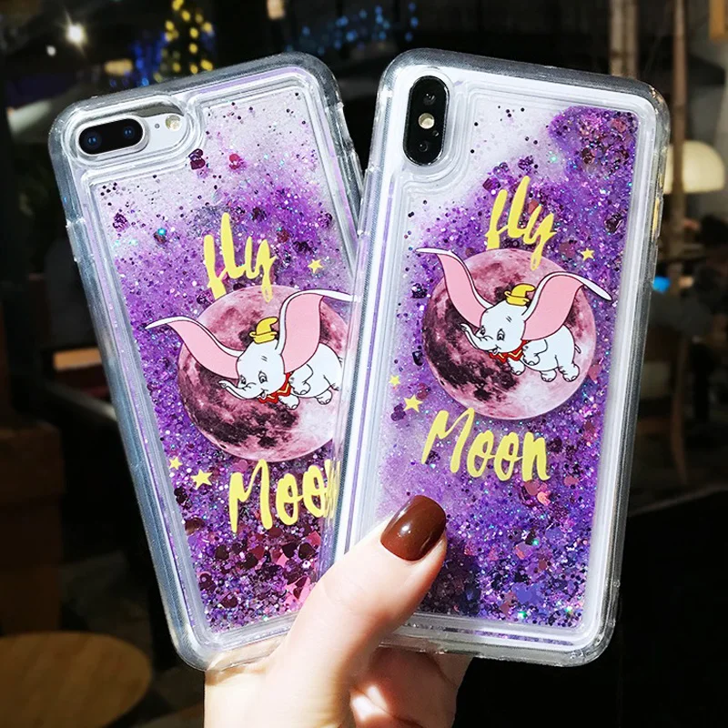 Чехол для Телефона Fly Moon Elephant блестящий жидкий мягкий чехол из ТПУ Xiaomi Mi 8 Lite 9 se Mix 2S