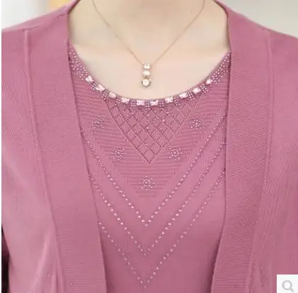 Clobee, Осеннее пончо, feminino blusa tricot, для мамы, с длинным рукавом, размера плюс, кардиган, топы для женщин, вязанный Твинсет, Свитера S318