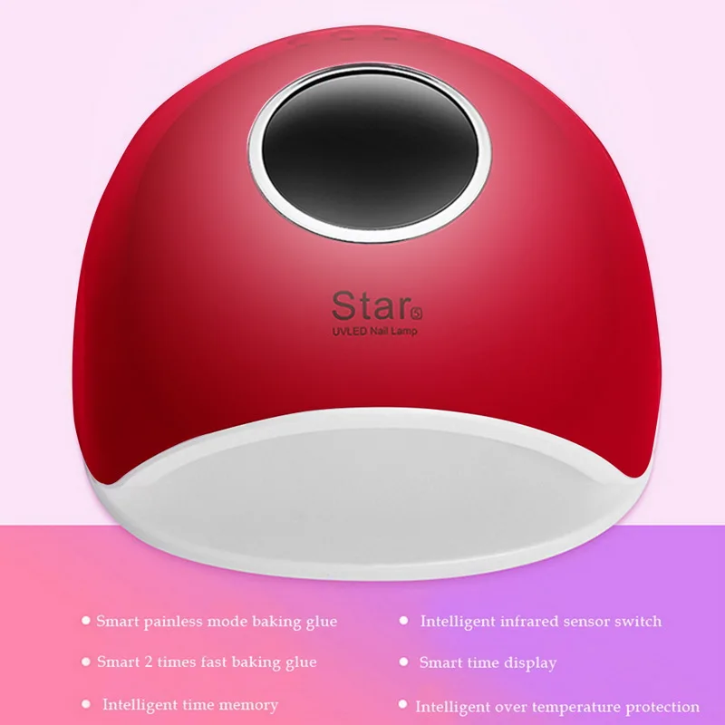 72 Вт лампа для ногтей УФ светодиодный Сушилка фототерапия машина 33 шт. двойной