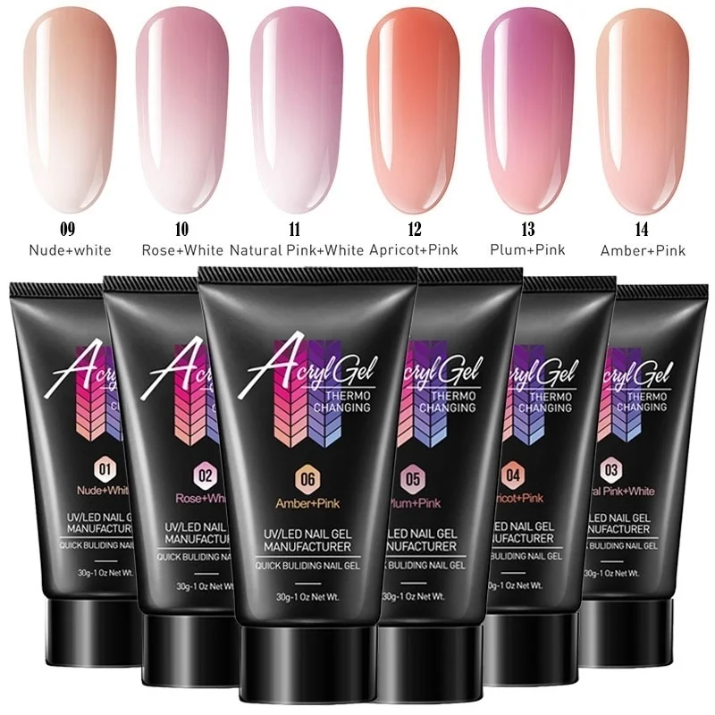 Modelones 6 шт./лот набор для наращивания температуры УФ гель ногтей &quotсделай сам&quot Led