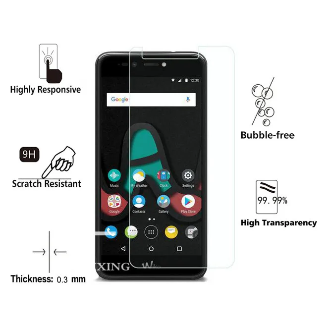 9 H закаленное стекло для Wiko U + Lite Защитная стеклянная пленка защитное