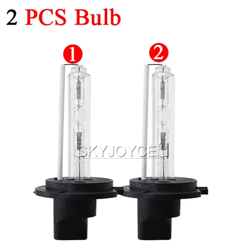 SKYJOYCE Xenon H7 HID комплект 55 Вт H3 H1 H11 H8 H9 9005 HB3 9006 HB4 ксеноновых фар, Высокопрочная конструкция балласт для автомобильных светильник головной светильник лампа 4300K 6000K 8000K - Испускаемый цвет: 2 Pieces