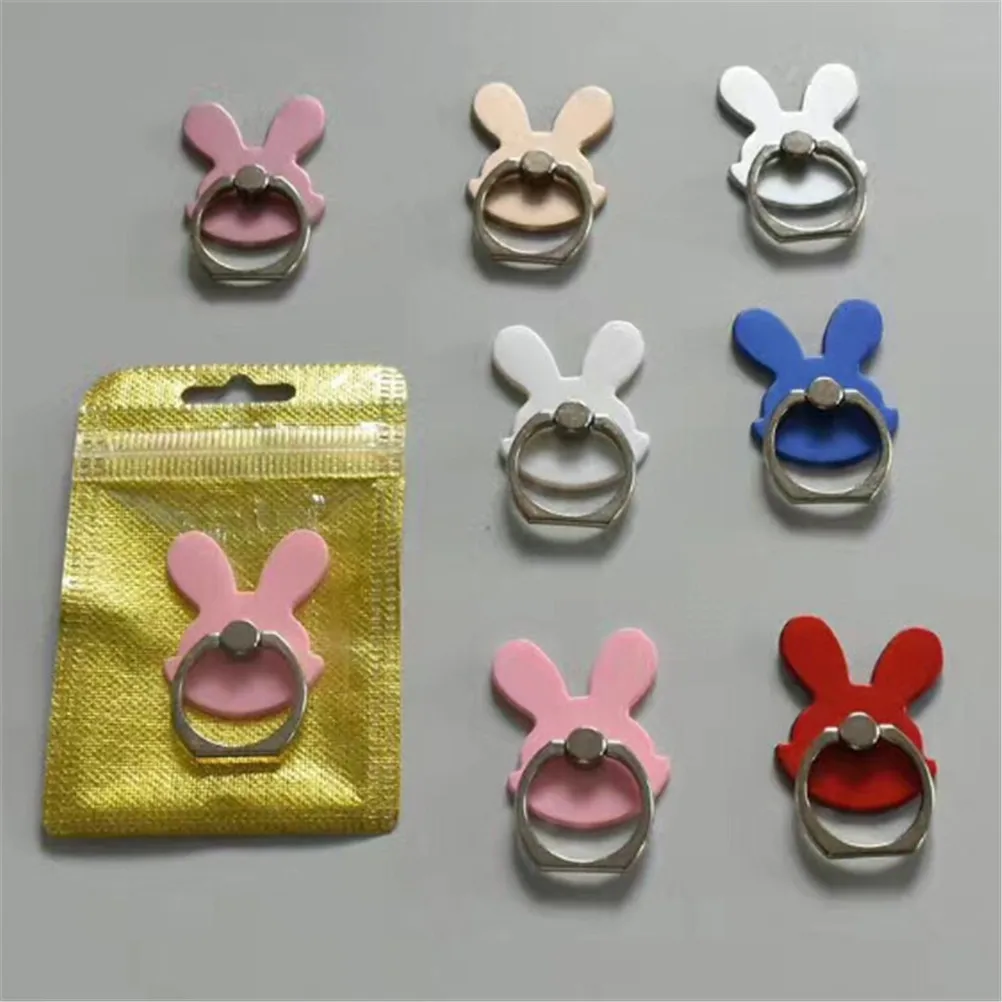 Universal 1Pc Rabbit Design Phone Holder 360 Degree Metal Finger Ring Mobile Stand For iPhone Samsung | Мобильные телефоны и