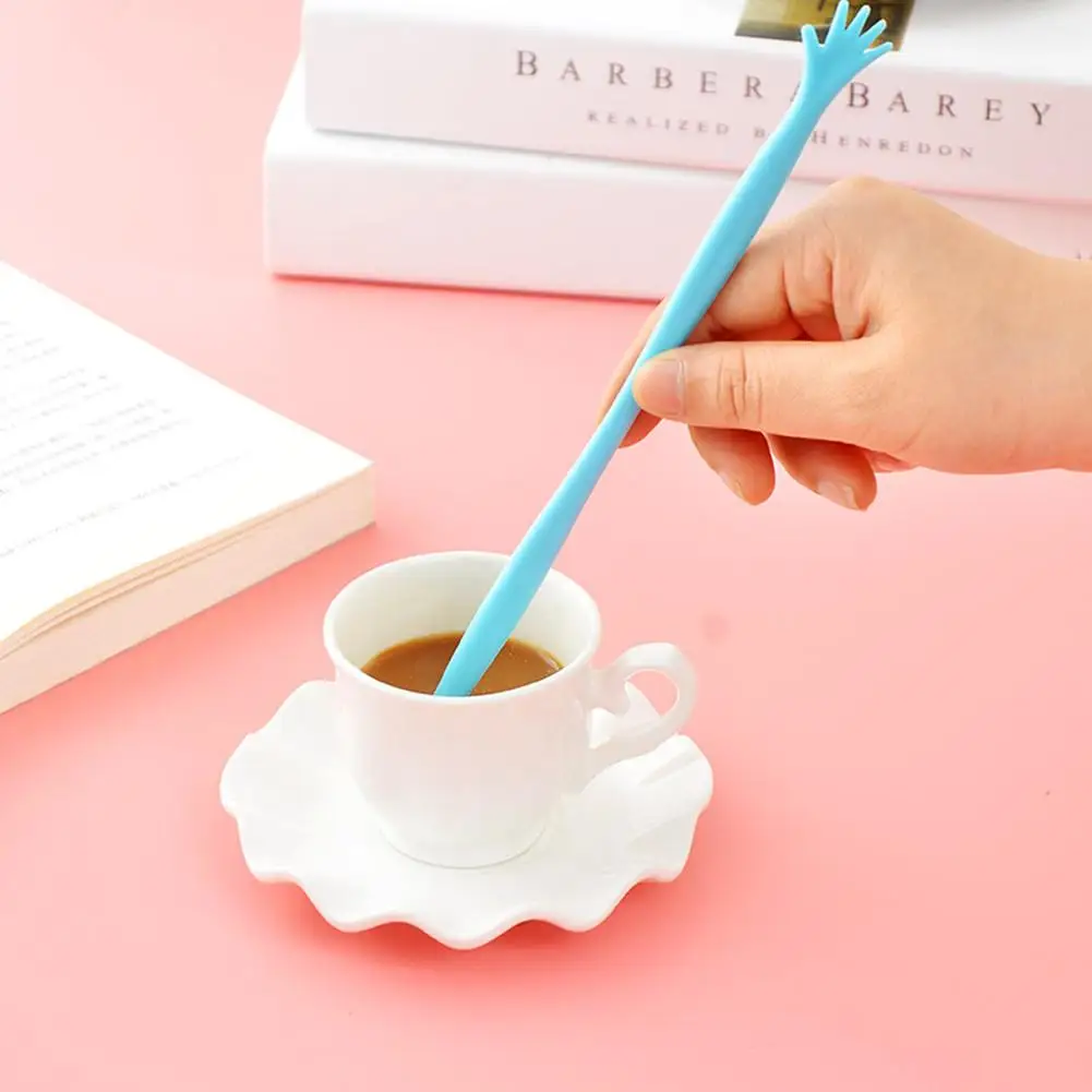 5 шт. высокое пять помочь мне кофе мешалка стержень для перемешивания ложка соков