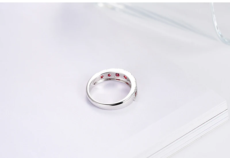 AULEEZE настоящее кольцо из белого золота 18 К с рубином и бриллиантом 0.65ct, натуральный рубин, Женское кольцо, драгоценный камень, ювелирное изделие