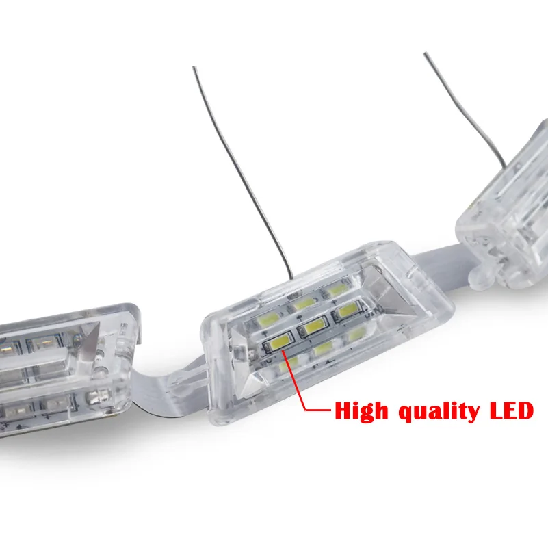 2 шт. гибкие полосы рыцаря наездника Янтарный переключатель сигнала поворота