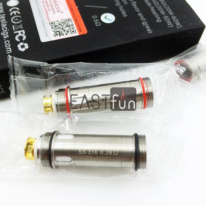 5 шт. Оригинал Тесла скрытая спираль теневая катушка SS316 0.6ohm 0.28ohm стелс для Tesla