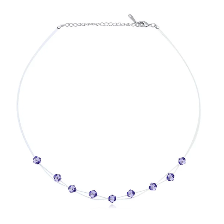 Высокое качество колье чокер с украшением в виде кристаллов от цепь Swarovski бусины