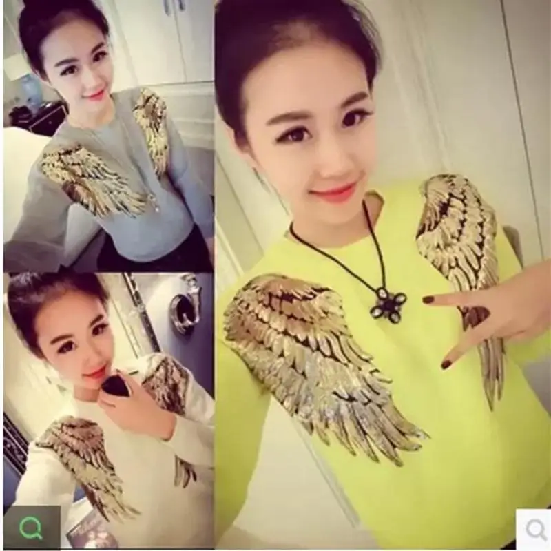 

Заплатка с блестками, 20 пар, нашивки крылья, золото, серебро, блестки, пришивка на утюге, 3d аппликации перьями, сделай сам, наклейки, Аппликаци...