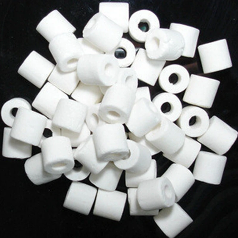 

200g/Bag Aquatic Animals Box Ceramic Ring Bio Ring Epoxy Glass Ring Fish Tank Aseptic Aapparatus Tank Cleaning Supplies