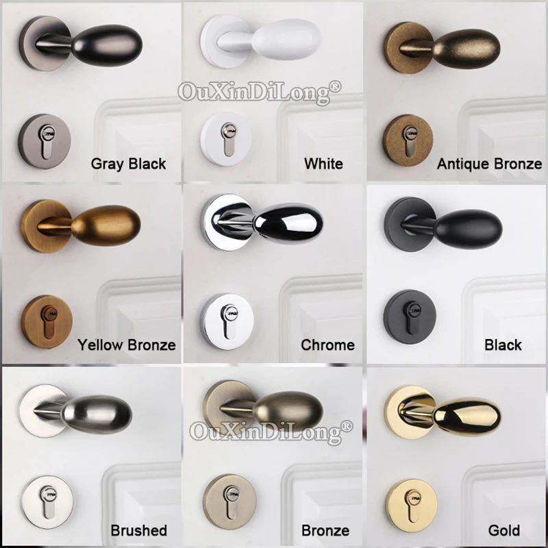 Высококачественный Европейский бесшумный врезной замок в комплекте ручка для