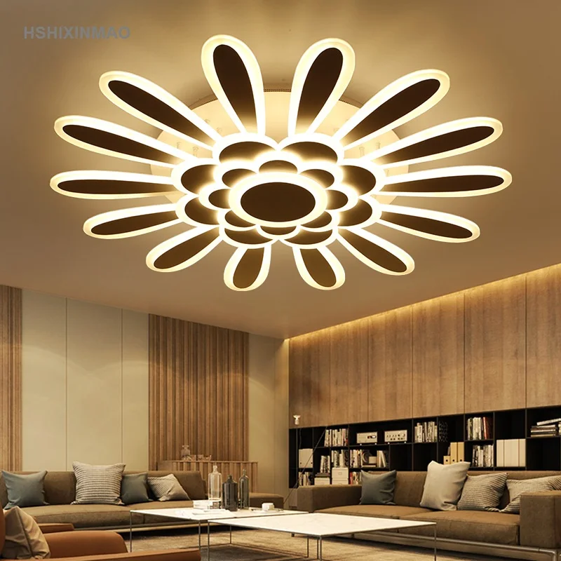 

LED flower type acrylic ceiling lamps simple bedroom lamp round living room lamp hotel villa Ceiling lights Lighting fixture