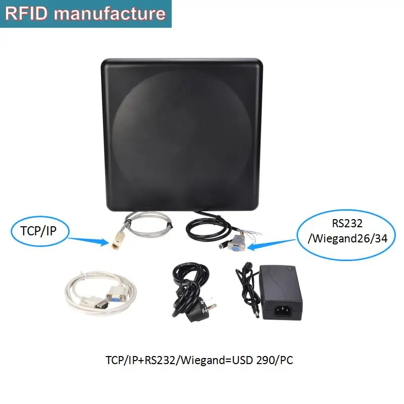 TCP/IP Wg/RS232 interface 1-20M Impinj r2000 chip integrated uhf rfid reader 865~868Mhz902~928Mhz on waste garbage appication |