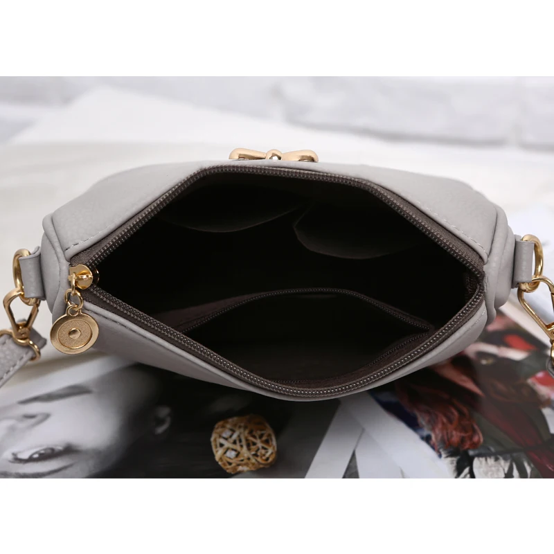 Весна 2019 новая корейская мода ретро Женская сумка бабочка узел мини оболочка