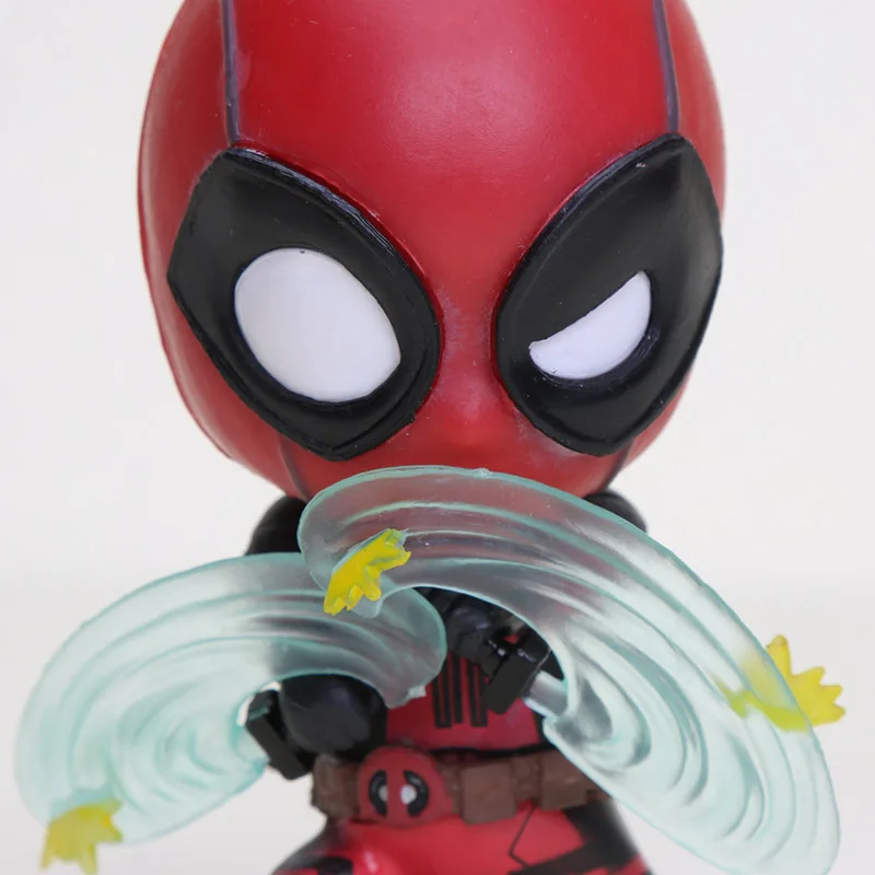 Мини 10 см Marvel игрушки Дэдпул фигурка качающаяся голова 1/10 масштаб предварительно окрашенный Человек-паук Черная пантера Коллекционная модель куклы игрушки