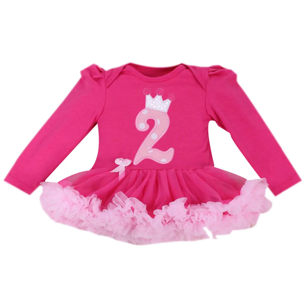 Платье для новорожденных одежда малышей Комбинезоны с короной девочек