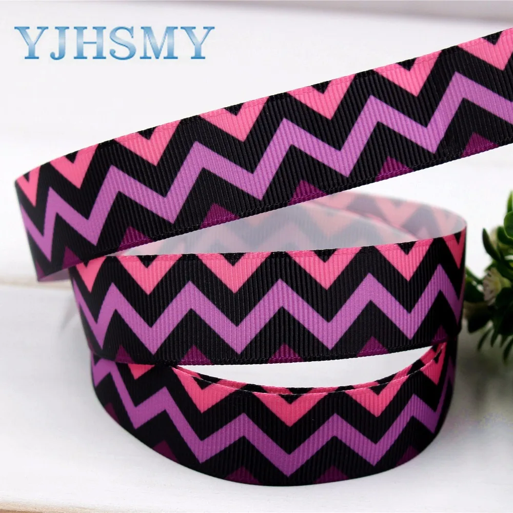 YJHSMY H 17414 1091 10 ярдов 22 мм пульсация ленты термопечать grosgrain Свадебные аксессуары DIY