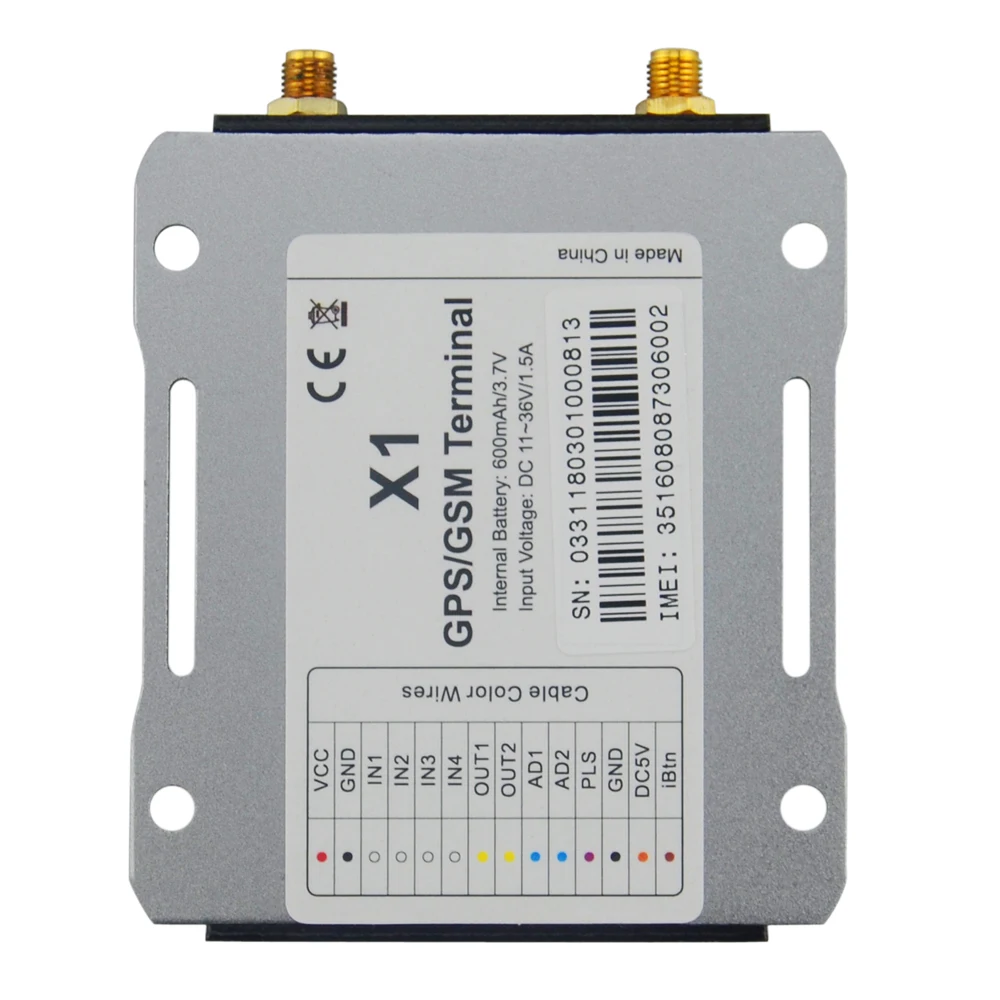 X1 автомобильный GSM GPS трекер Отслеживание в реальном времени SOS антенна порезная