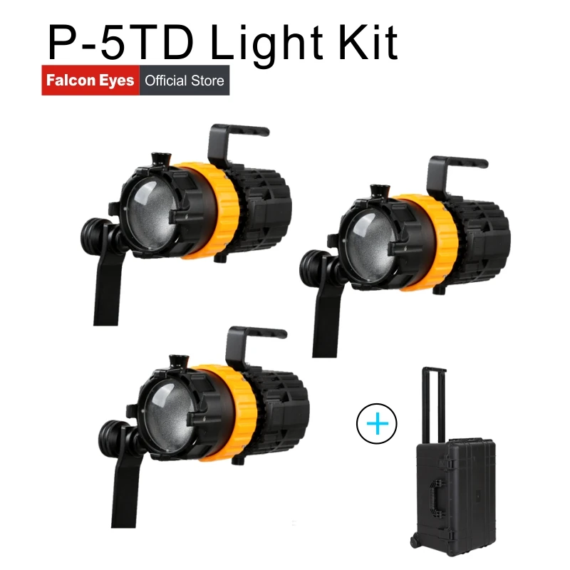 Falcon Eyes фотографии оборудования 3 шт 50 W мини освещение двухцветный видео фильмов