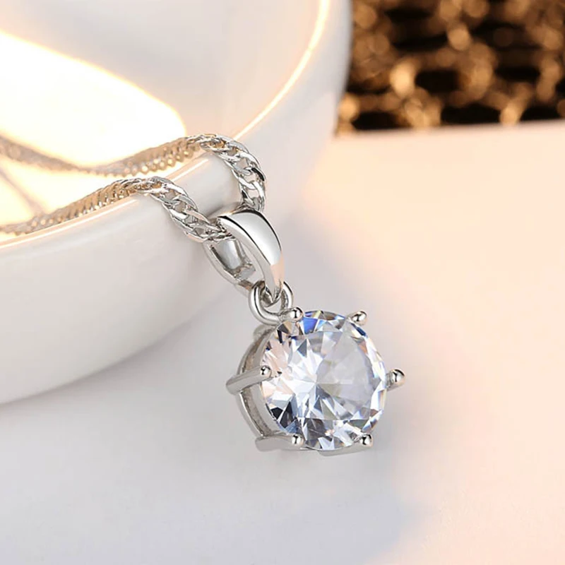 Простой классический геометрический Серебряный Круглый чокер горный хрусталь