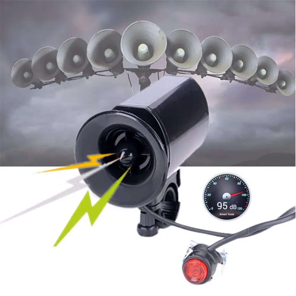 Электронный велосипедный звуковой сигнал громкий телефон Предупреждение о