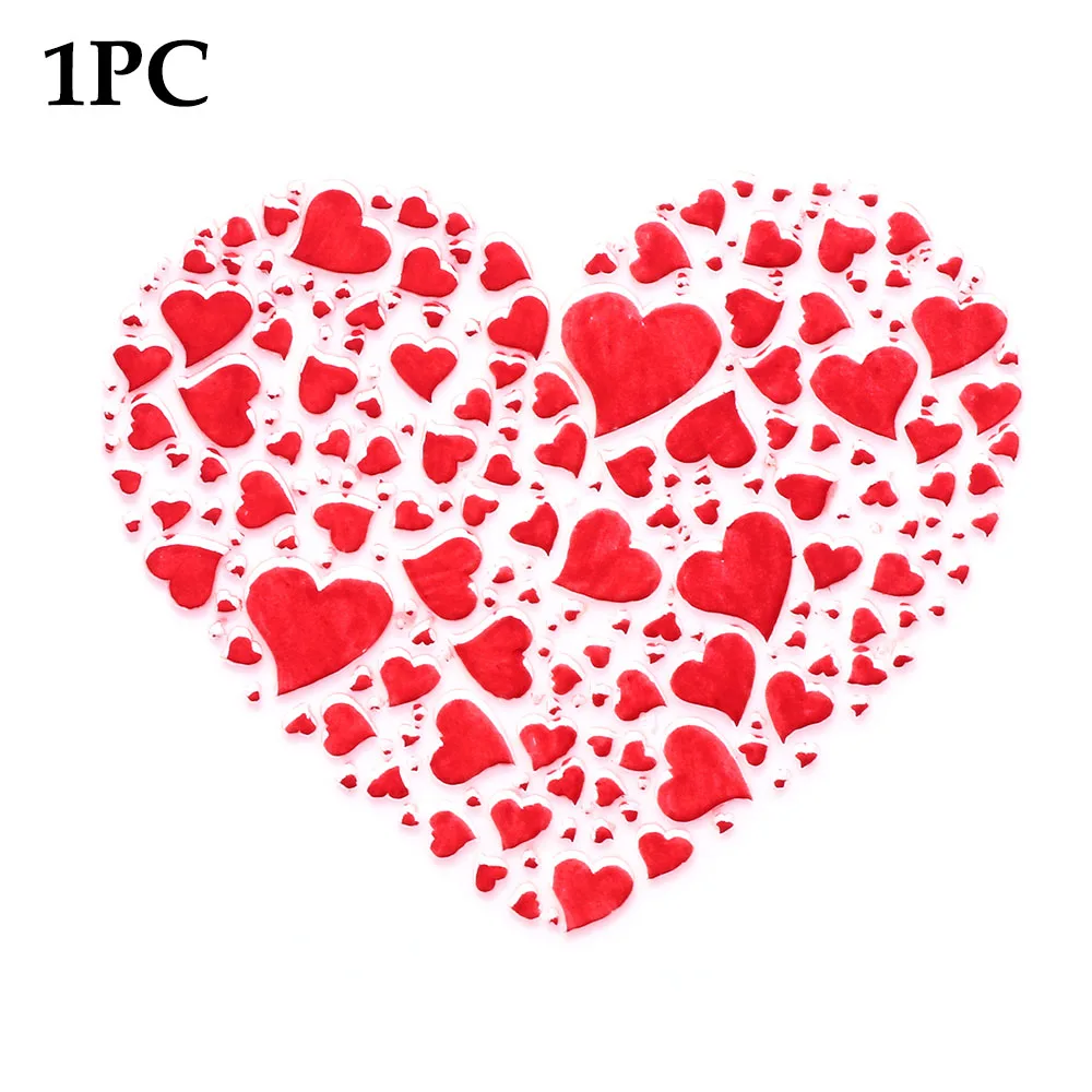 1 шт. пластиковый трафарет для рисования сердечками и цветами настенной живописи