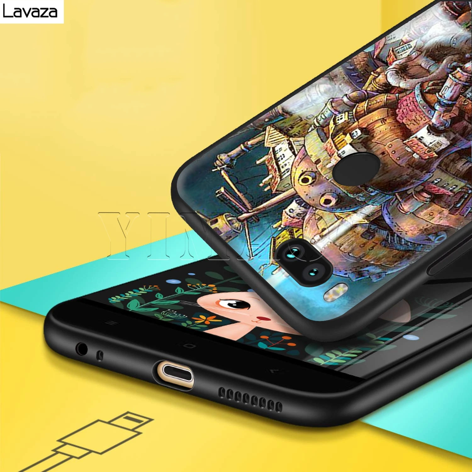 Lavaza Howls Moving Castle Case for Xiaomi Redmi Note 4A 4X 5 5A 6 6A 7 S2 Pro Go Prime Plus |