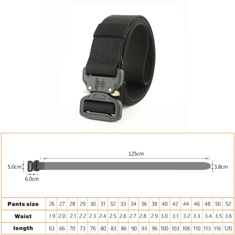 FDBRO Новый армейский тактический ремень с металлической пряжкой нейлоновый