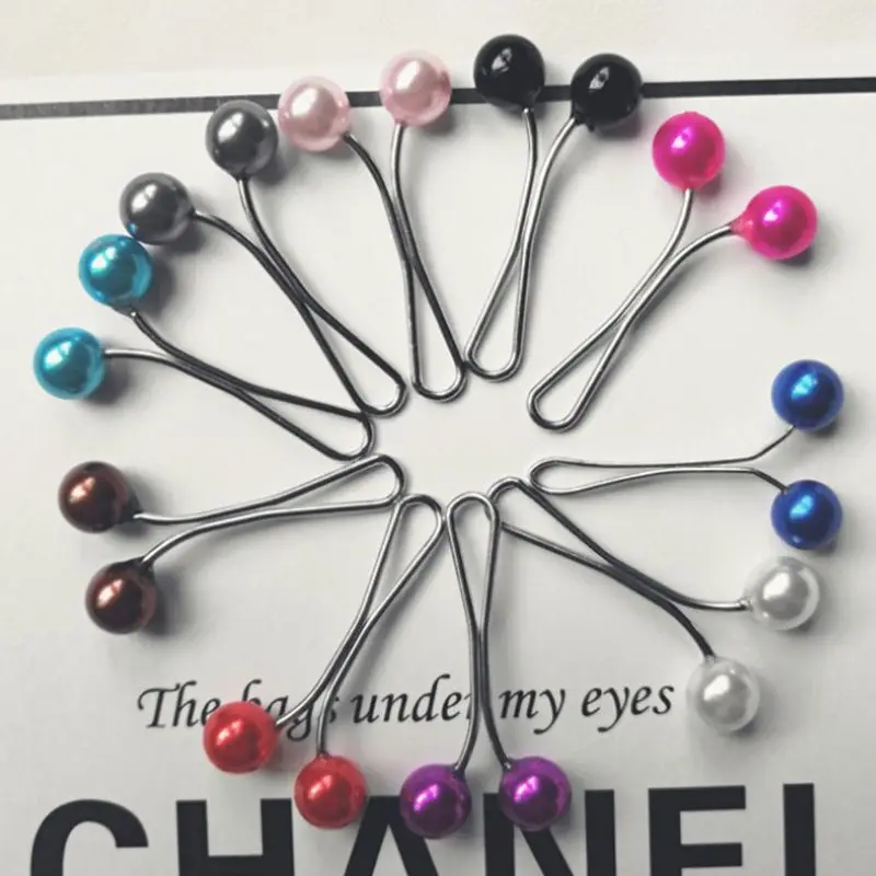 5 шт./компл. исламский мусульманский Для женщин шарф хиджаб U зажимы блеск Цветной