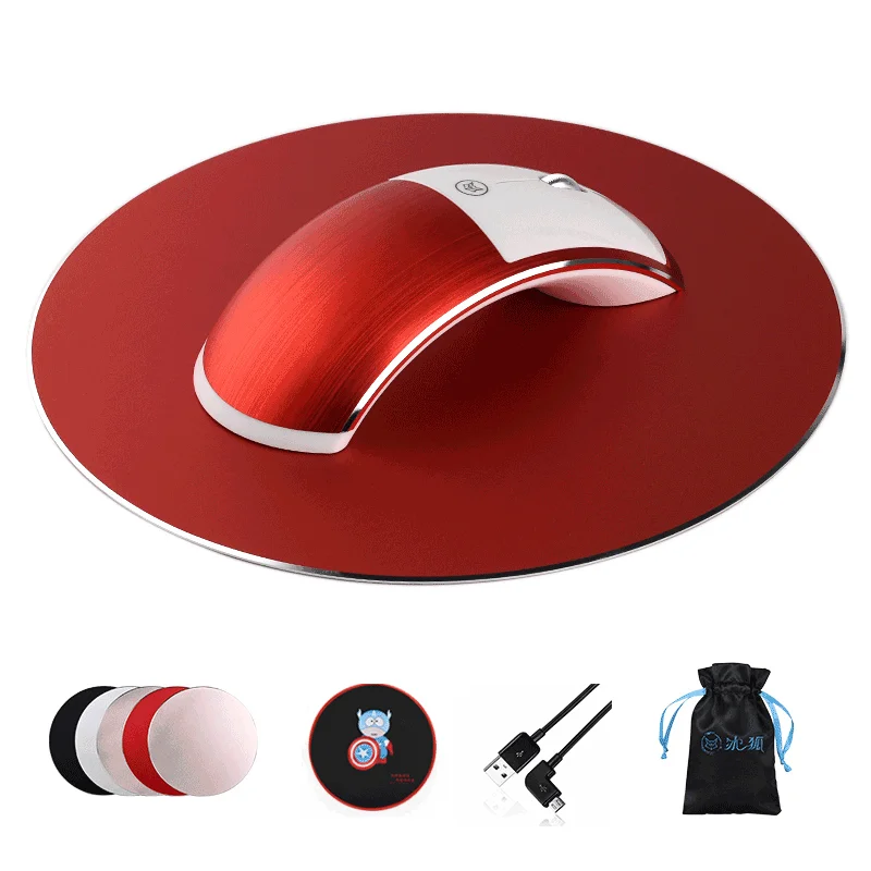 red Мышь для ПК, ноутбука, оптическая мышь, 2,4 ГГц, игровая, 2,4G, 1600 dpi, игровые мыши, USB, беспроводные мыши, для дома, офиса, бизнеса, мышь - Цвет: red