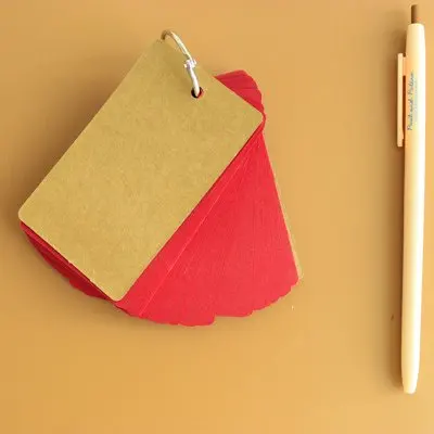 Папка с кольцом легкая флэш карта индексом 50 нерешенных пустых белых страниц 2