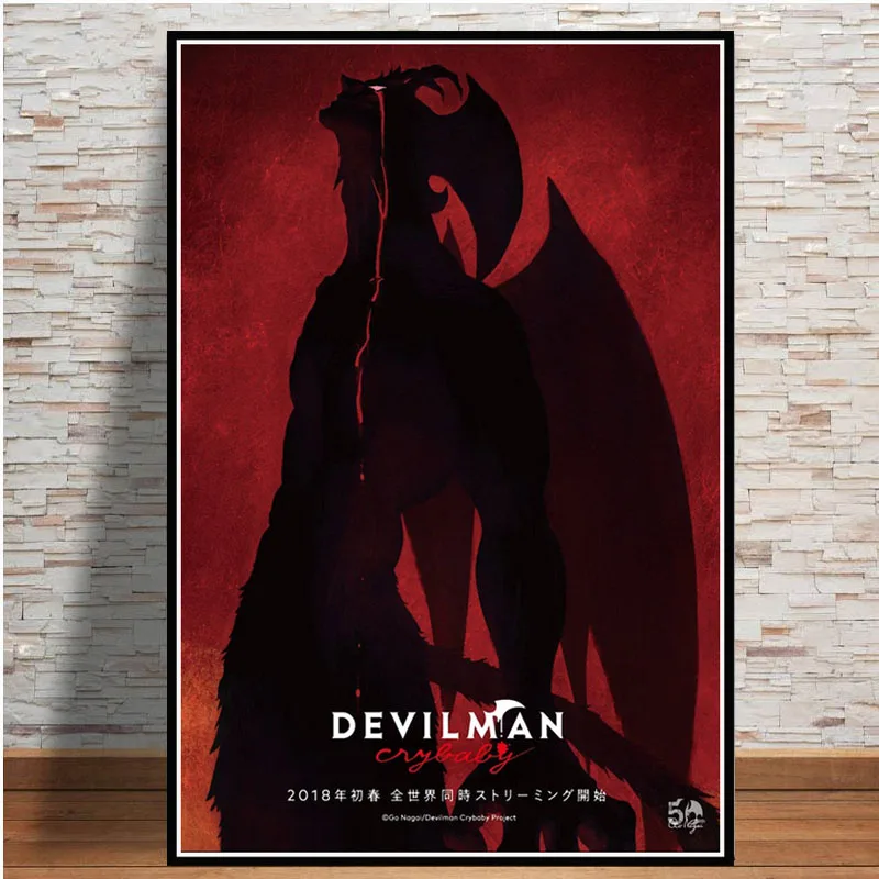 Лидер продаж рисунок Devilman Crybaby из японского аниме комикс картина маслом на холсте