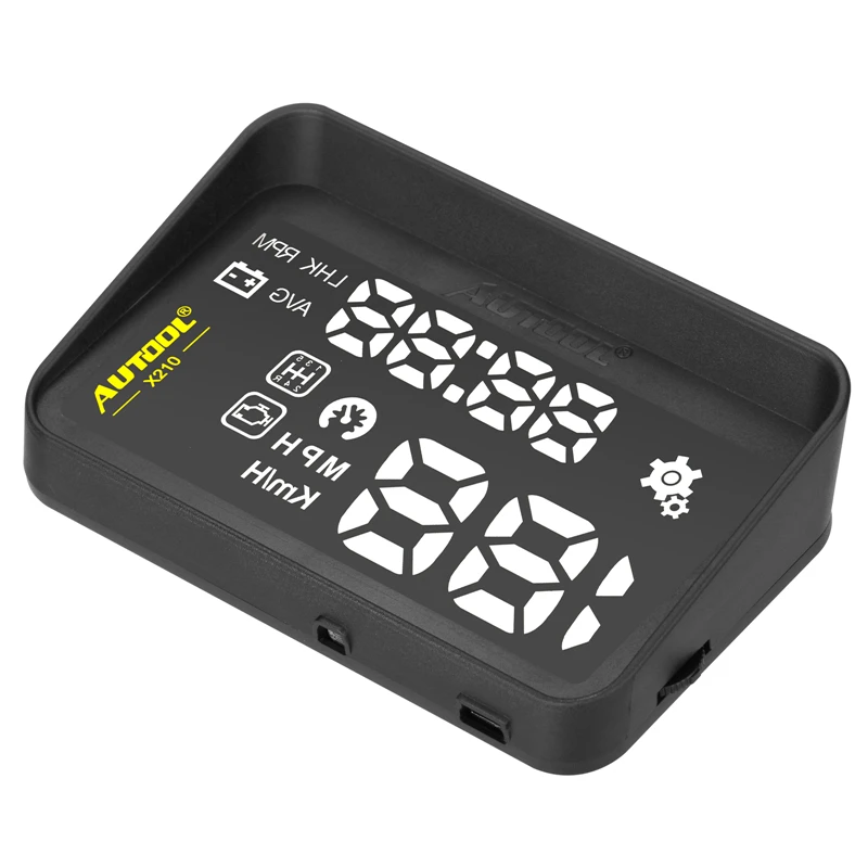 AUTOOL X210 HUD Автомобильный дисплей на лобовое стекло проектор Многофункциональный цифровой измеритель для большинства транспортных средств