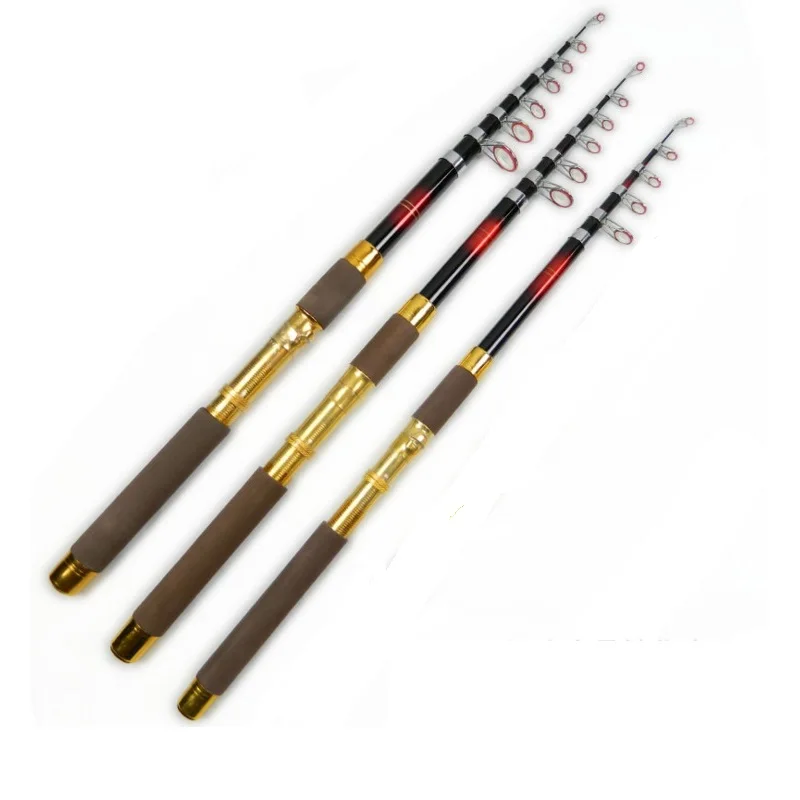 

super tough telescopic fishing rod for river fishing or ocean drag fishing strong rod