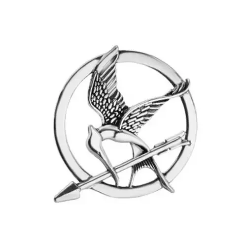 

New 3 Colors Copper The Hunger Games Brooches Classic Movie Jewelry Popular Vintage Style Birds Brooches Broche Spilla Brosche