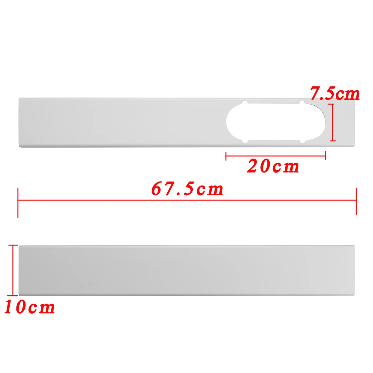 

3pcs/set Adjustable Air Conditioner Window Vent Plate Air Conditioning Exhaust Hose Window Slide Plate Adaptor Connector 190cm