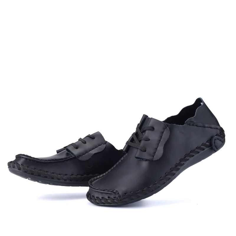 Безмятежное бренд большой size38-50 кожа Модные туфли для вождения 4 цвета на лето и