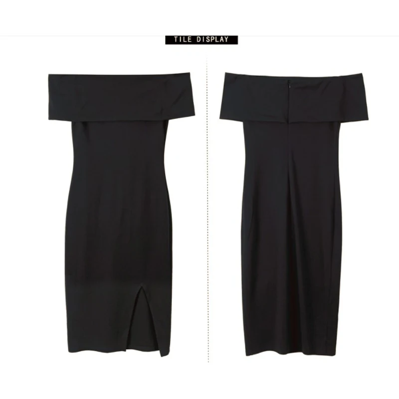 

J.DeL'or women's off shoulder long dress, split on front slim design elegant and graceful