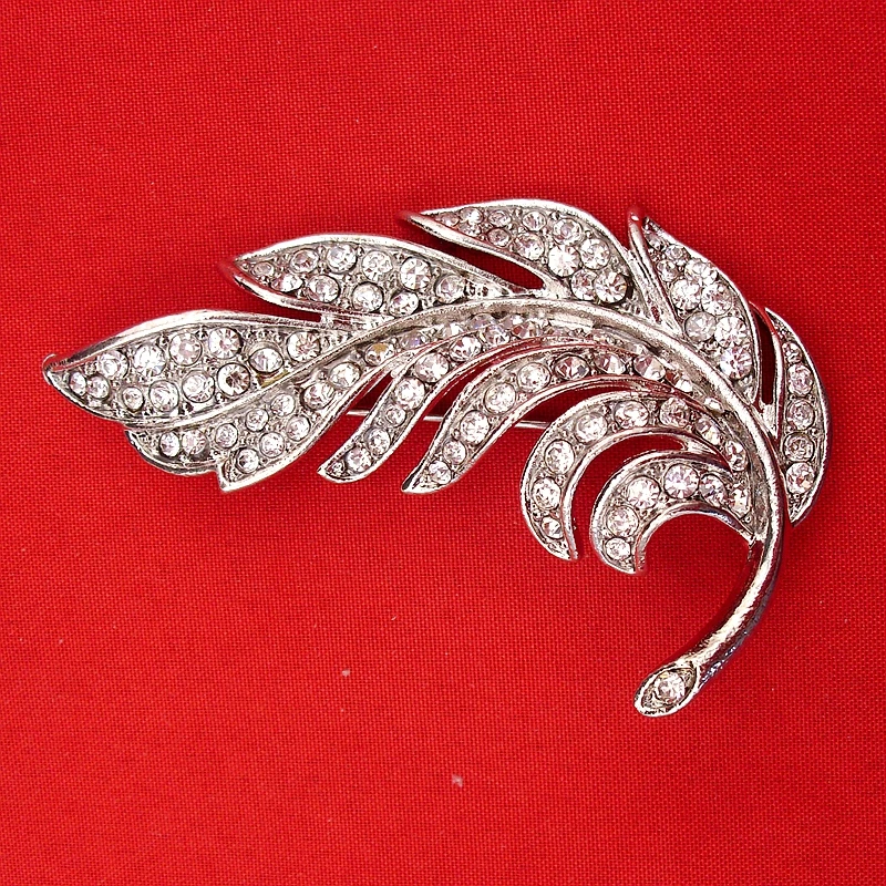 Модные элегантные большие кристаллы стразы перо Свадебный костюм изящная